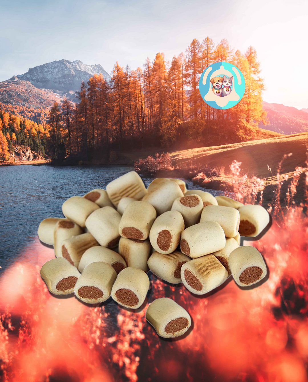 Pavllove biscuits au bœuf pour chien, riches en protéines animales, faibles en matières grasses, sans céréales ajoutées.