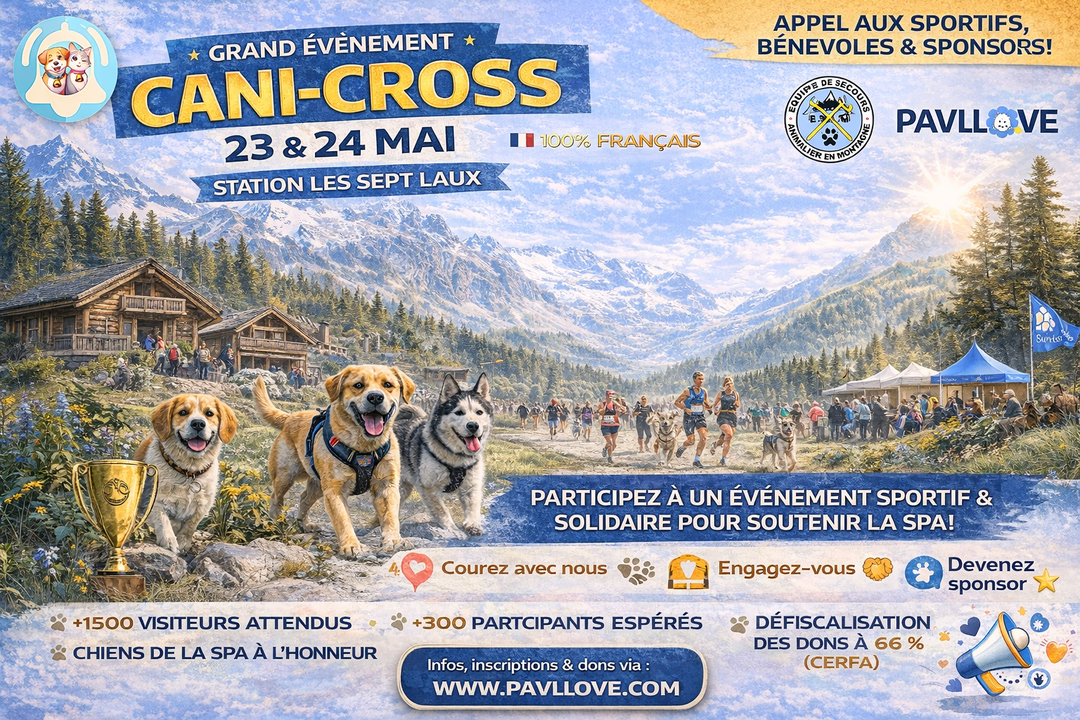 🐾 Grand Événement Cani-Cross  23 & 24 mai aux Sept Laux