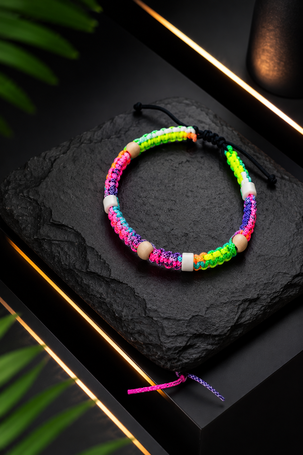 Colliers Fluos multicolor Anti-Tiques & Antiparasitaire Naturel, Perles de Céramique EM (Gamme Tréssée) ⭐⭐⭐⭐⭐