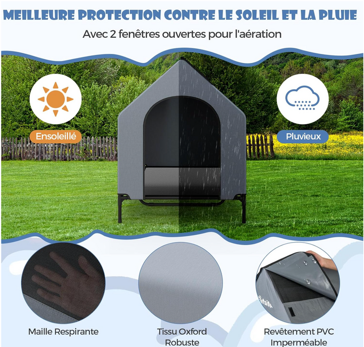Accessoires pour chien, niche intérieur, extérieur, étanche et résistante Pavllove