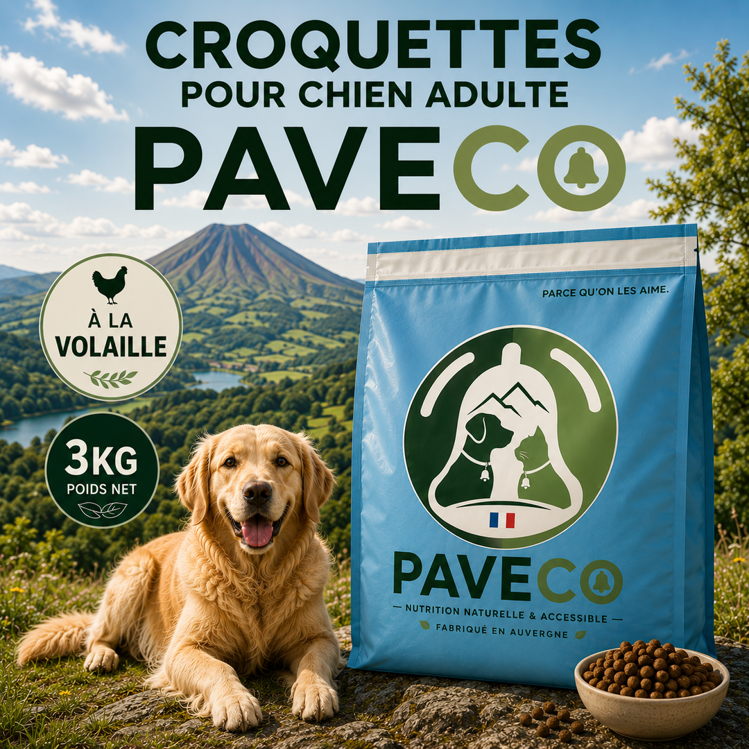Croquettes pour Chien Adulte à la Volaille – PAVECO®
