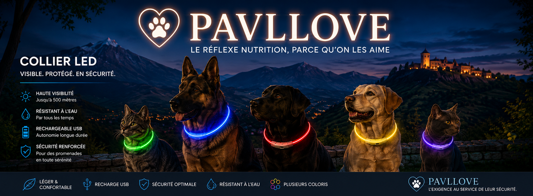 Colliers LED Pavllove pour chiens et chats