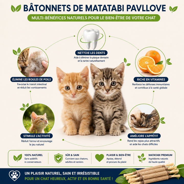 Bâtonnets d’Herbe à Chat Matatabi (X2) ⭐⭐⭐⭐⭐