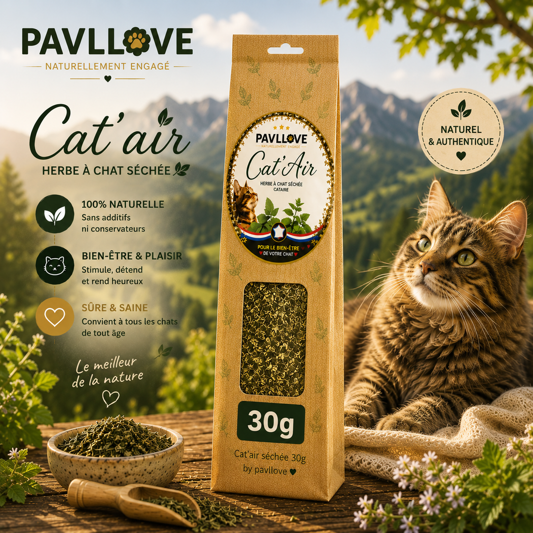 Cat'Air - Herbe séchée pour chat cataire ⭐⭐⭐⭐⭐