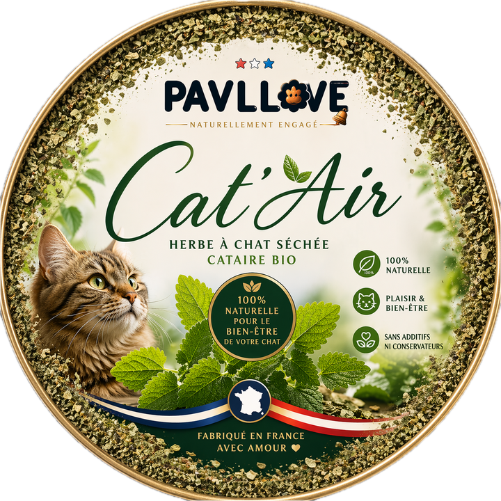 Cat'Air - Herbe séchée pour chat cataire bio (30g) ⭐⭐⭐⭐⭐
