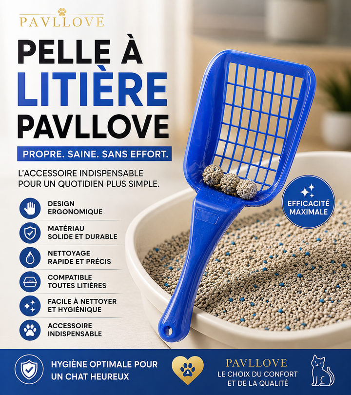 🐱 Pelle à litière Pavllove – Design, hygiène et praticité au quotidien 🌿 ⭐⭐⭐⭐⭐