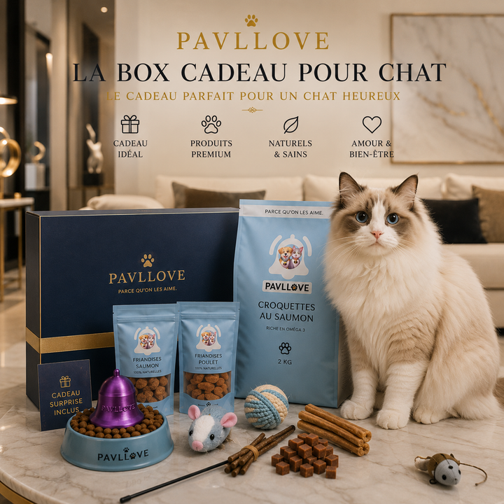🎄🐱 BOX CADEAU PAVLLOVE – ÉDITION SPÉCIALE CHAT ⭐⭐⭐⭐⭐