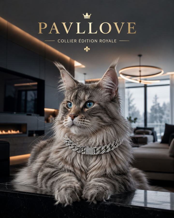 💎 Collier pour chien et chat, Édition Royale – Élégance, Brillance Absolue avec ses strass ⭐⭐⭐⭐⭐