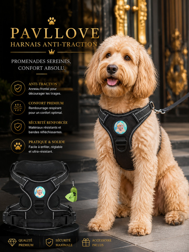 Harnais anti-traction pour chien ⭐⭐⭐⭐⭐