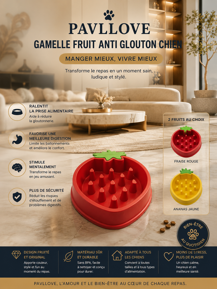Gamelle fruit anti-glouton ⭐⭐⭐⭐⭐