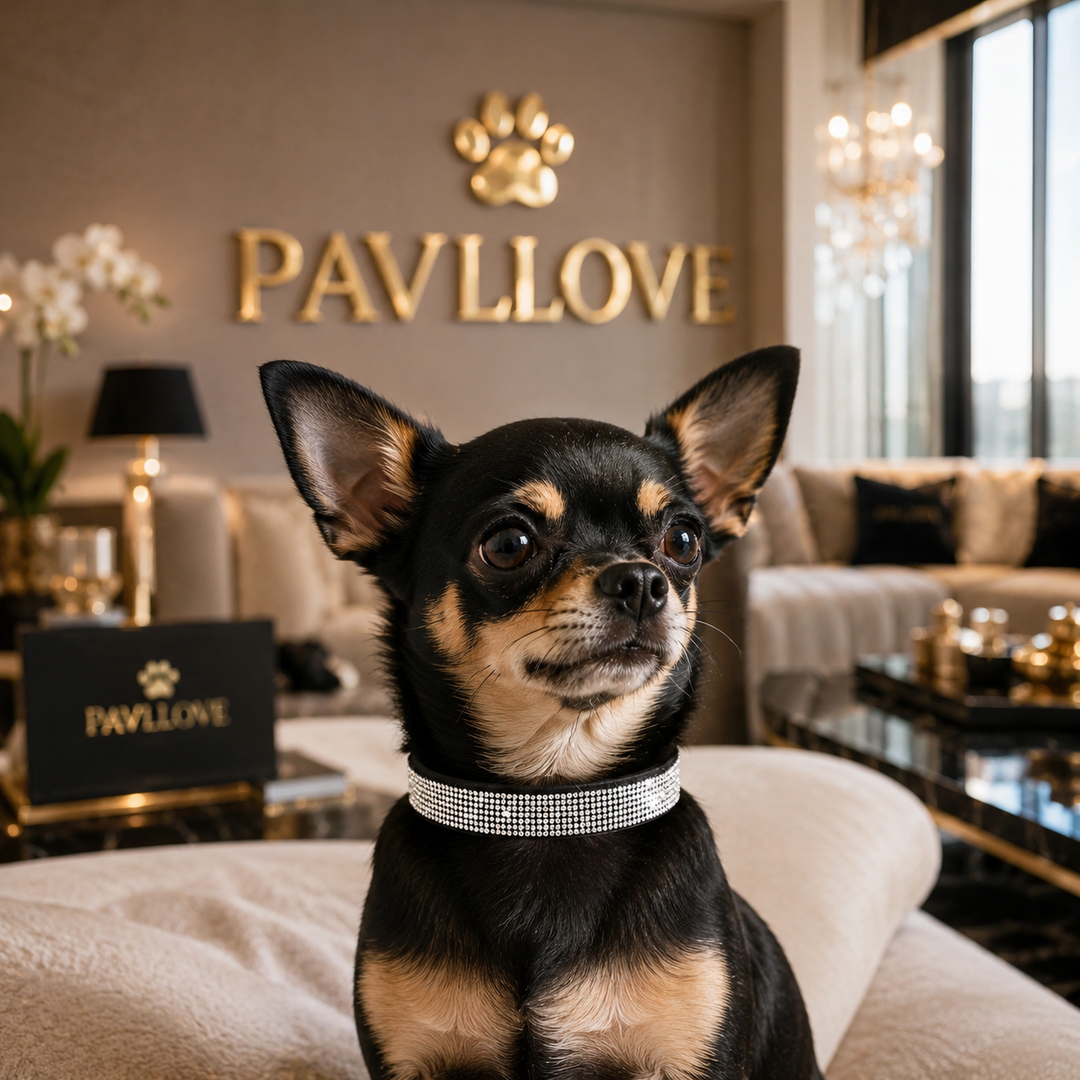 Collier strass chien chat – Élégant et ajustable Pavllove ⭐⭐⭐⭐⭐