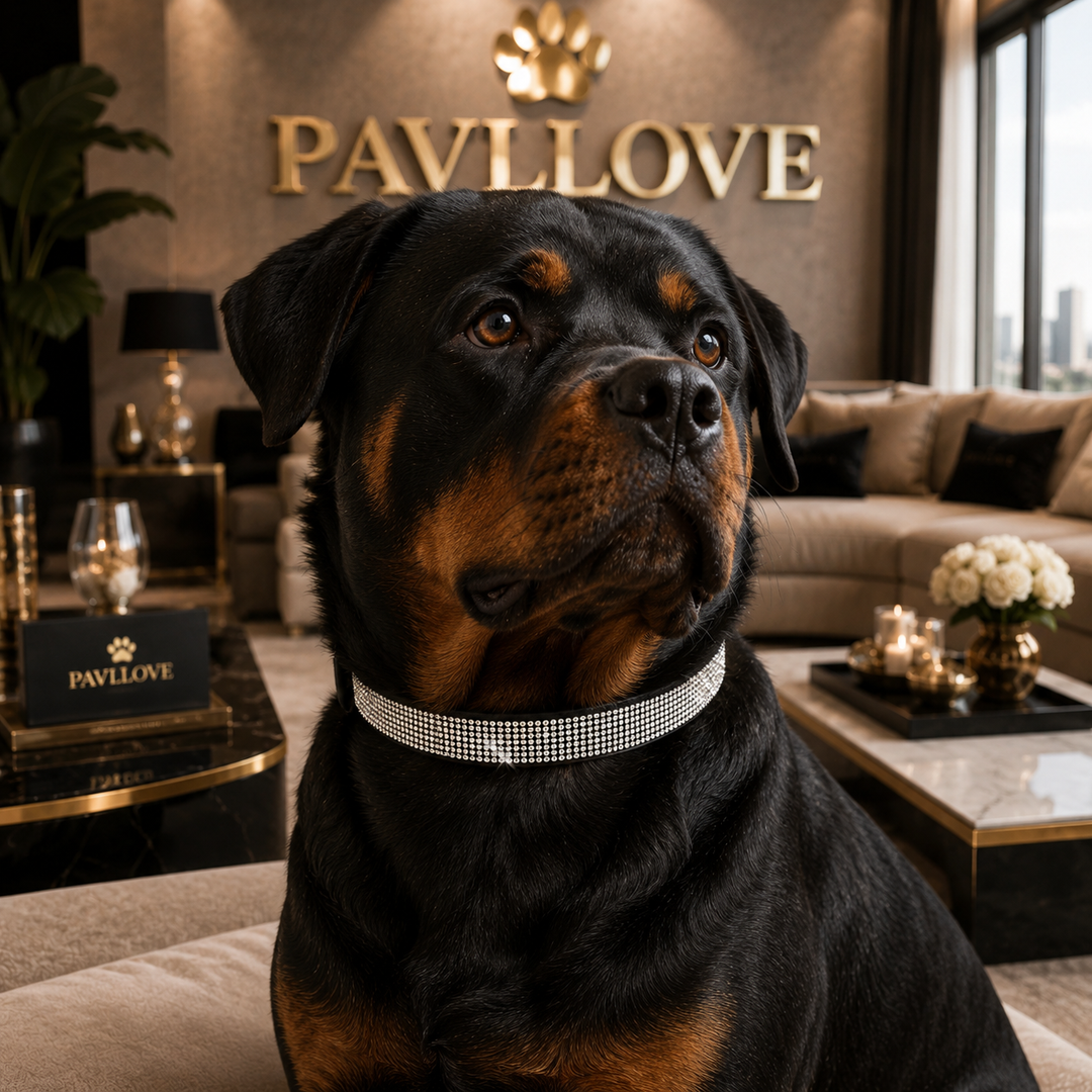 Collier strass chien chat – Élégant et ajustable Pavllove ⭐⭐⭐⭐⭐