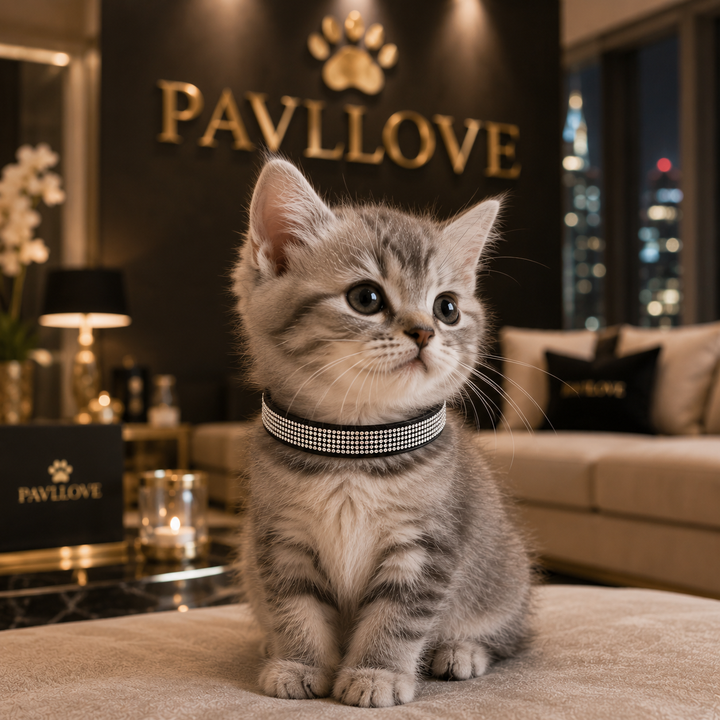 Collier strass chien chat – Élégant et ajustable Pavllove ⭐⭐⭐⭐⭐