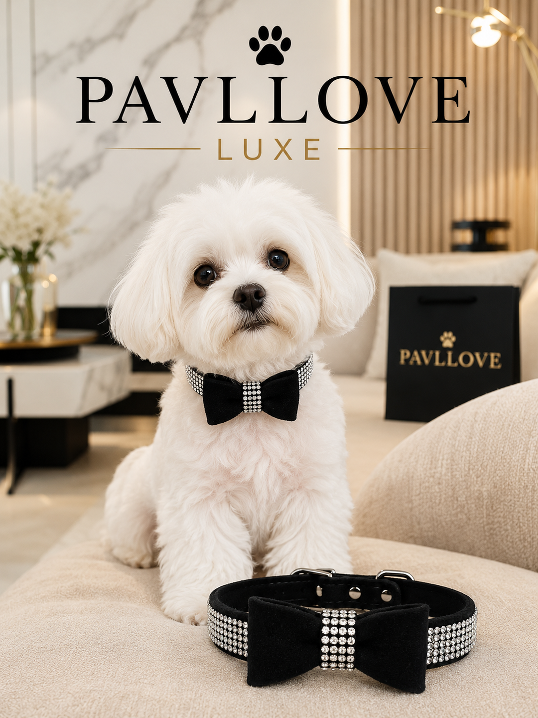 Collier nœud papillon bijoux pour chiens et chats ⭐⭐⭐⭐⭐
