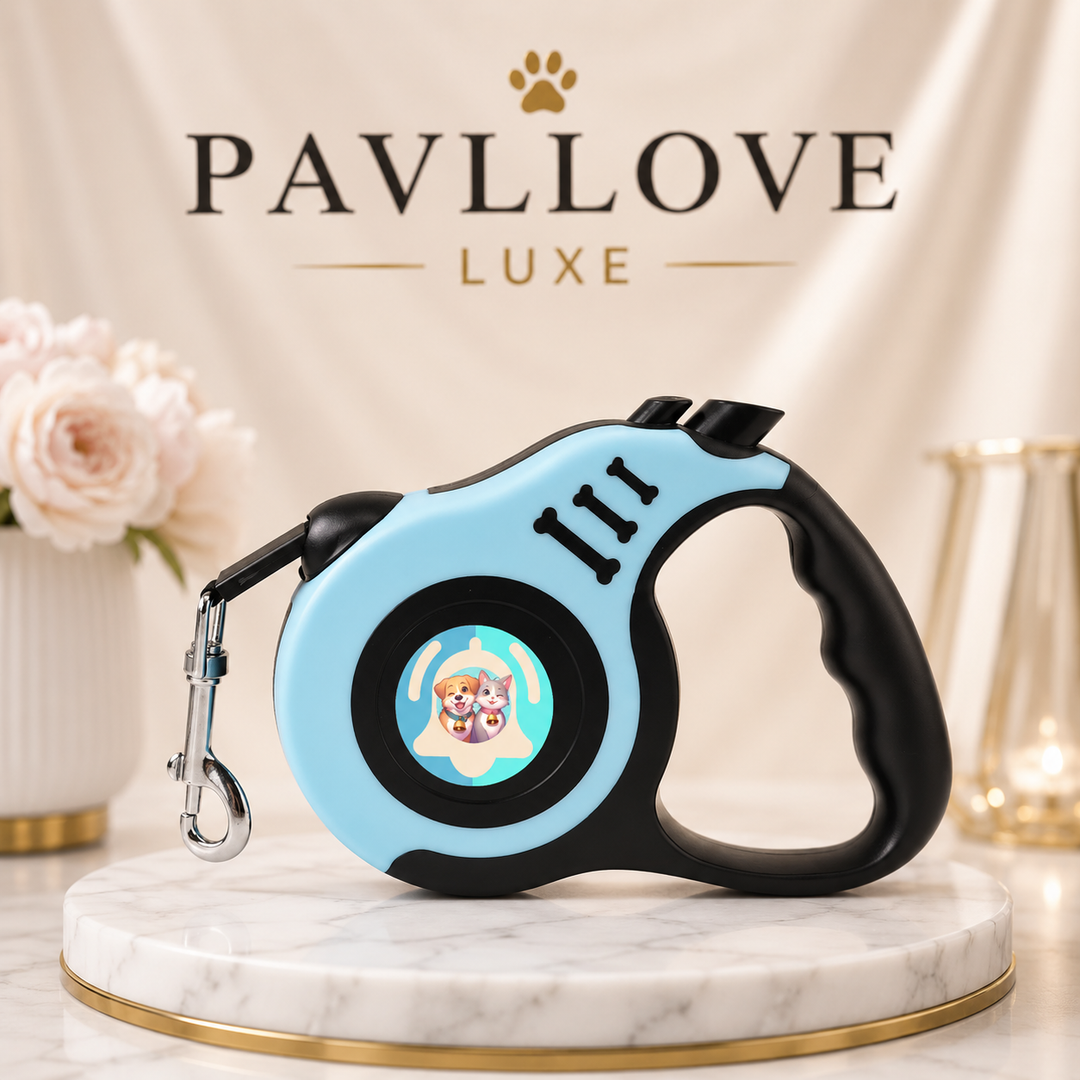 Laisse rétractable sécurisée 5 mètres Pavllove ⭐⭐⭐⭐⭐