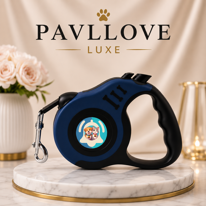 Laisse rétractable sécurisée 5 mètres Pavllove ⭐⭐⭐⭐⭐