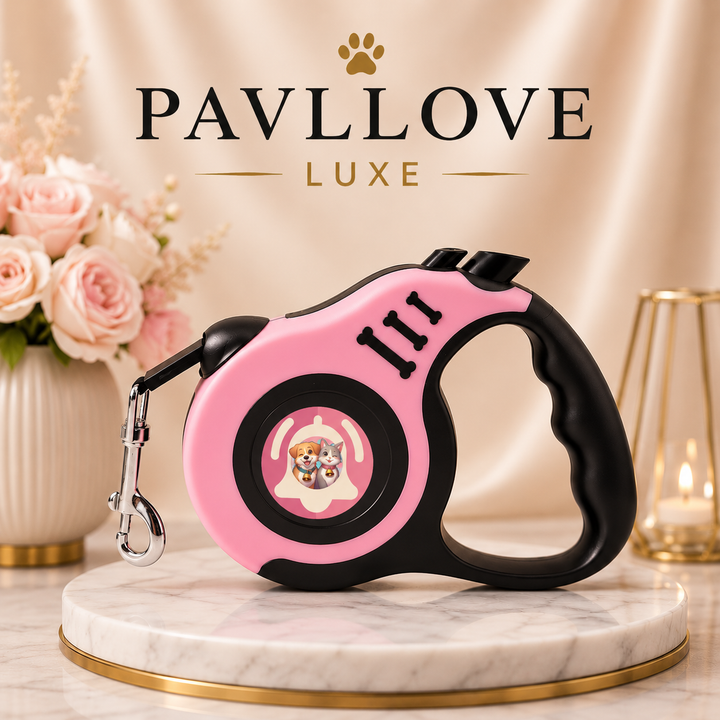 Laisse rétractable sécurisée 5 mètres Pavllove ⭐⭐⭐⭐⭐