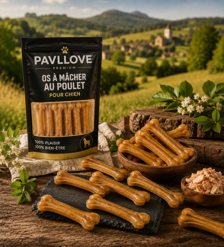🦴 Os à mâcher au poulet pour chien x1 ⭐⭐⭐⭐⭐