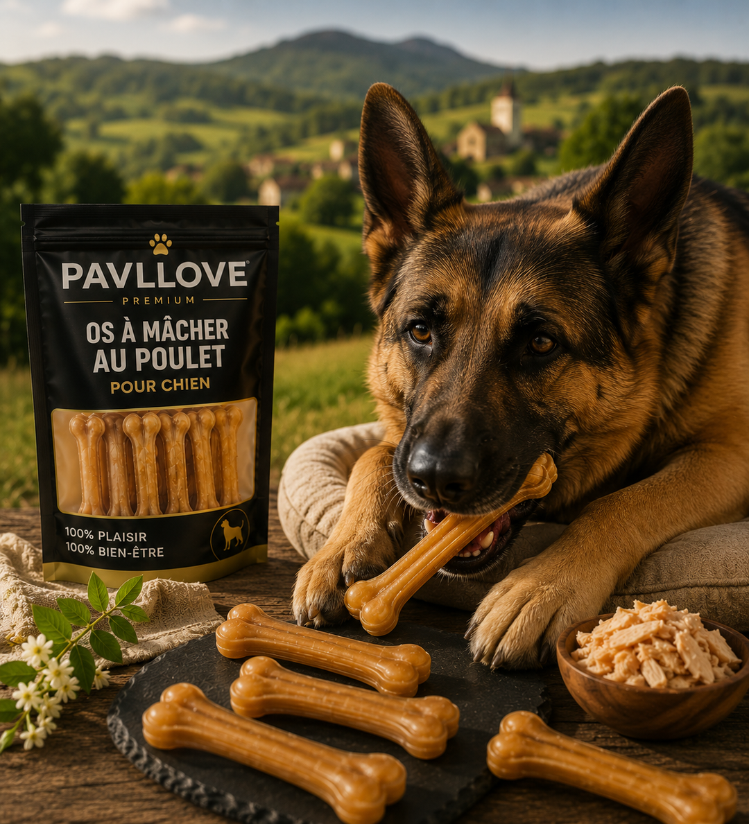 🦴 Os à mâcher au poulet pour chien x1 ⭐⭐⭐⭐⭐