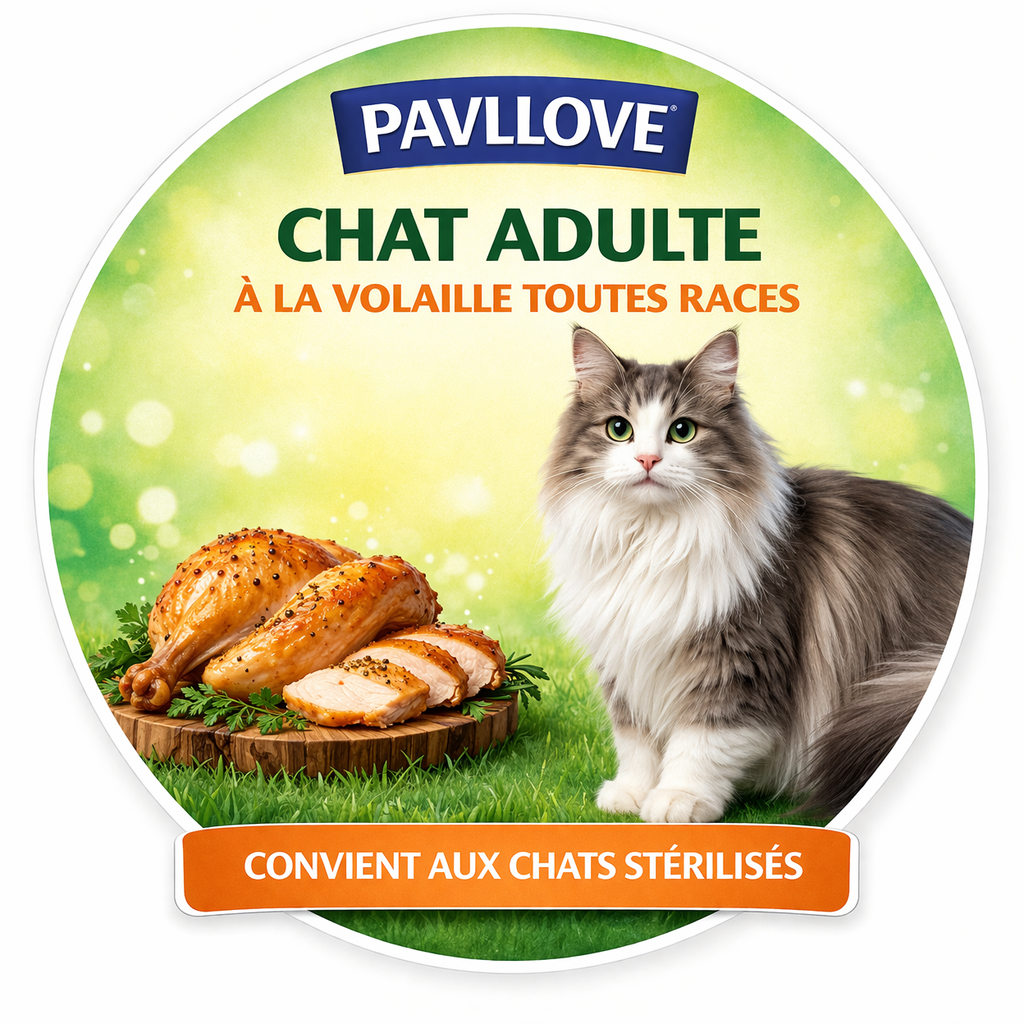 Croquettes Haut de gamme pour Chat adulte & senior (stérilisé ou non) - Volaille ⭐⭐⭐⭐⭐