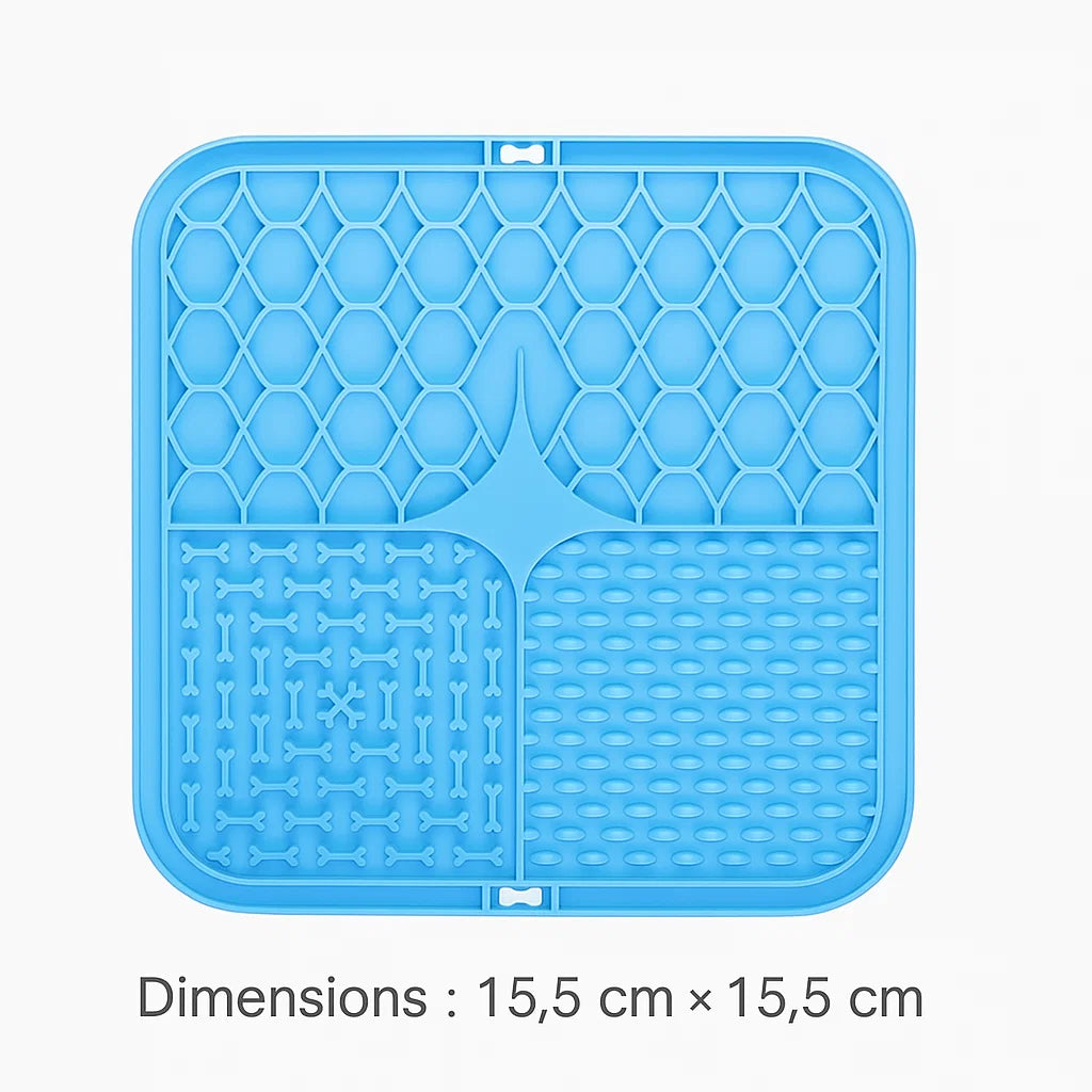 Tapis de léchage Pavllove pour animaux, parfait pour les friandises, yaourt, pâtée ou croquettes humides.
