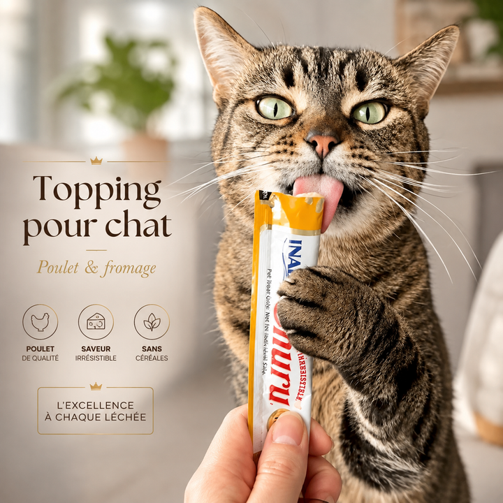 Churu chat poulet fromage en stick crémeux disponible à l’unité ou en lots