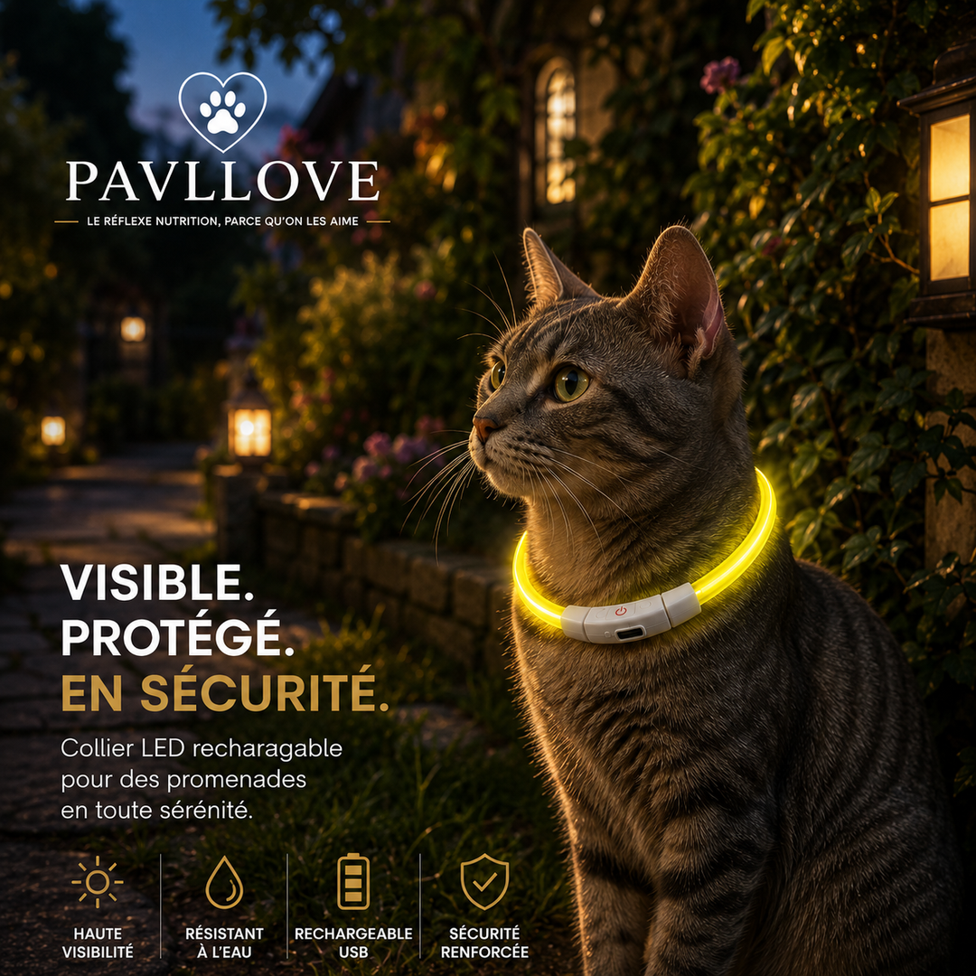 Colliers LED Pavllove pour chiens et chats