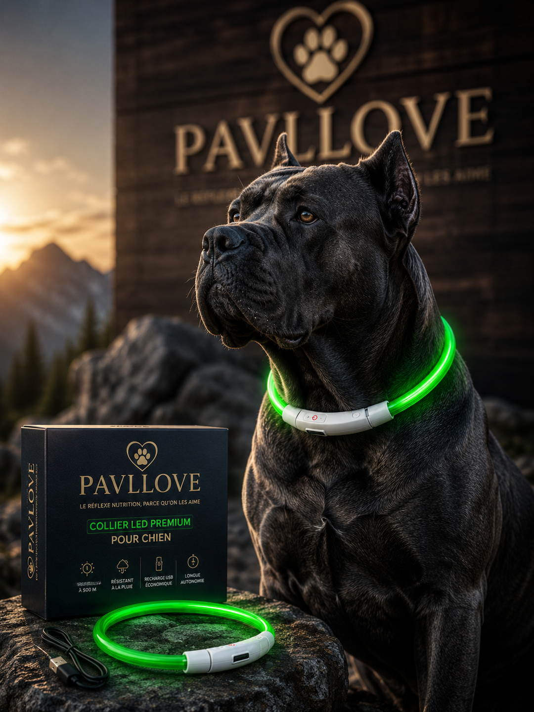 Colliers LED Pavllove pour chiens et chats