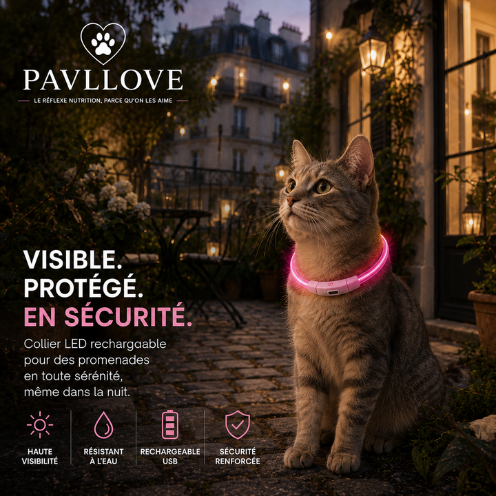 Colliers LED Pavllove pour chiens et chats