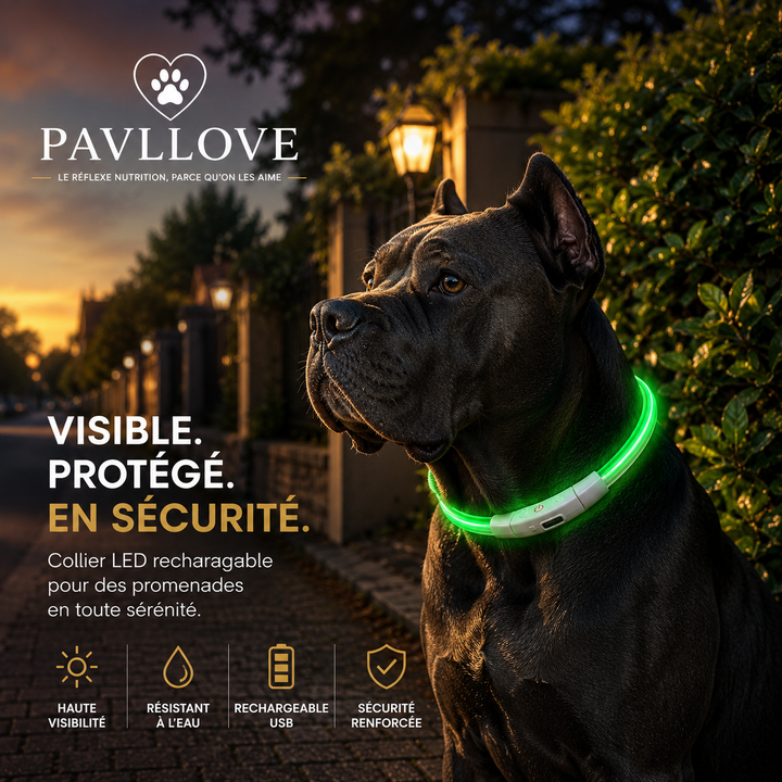 Colliers LED Pavllove pour chiens et chats