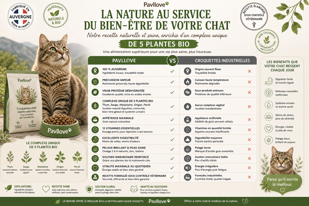 Croquettes haut de gamme pour Chat adulte & senior (stérilisé ou non) -  au Saumon ⭐⭐⭐⭐⭐