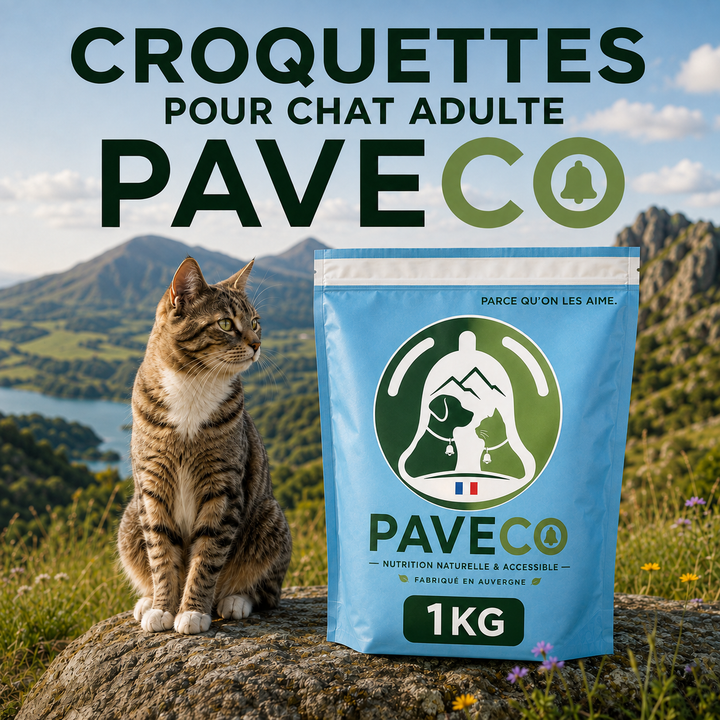 Croquettes PAVECO pour chat adulte stérilisé disponibles de 400 g à 12 kg