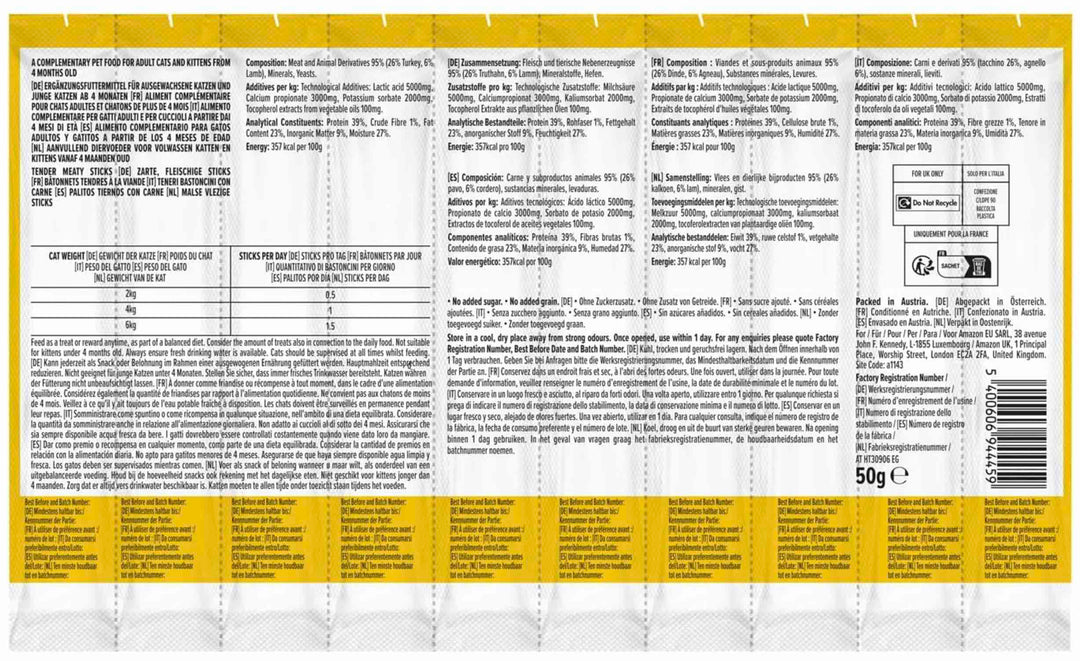 Image globale du visuel marketing jaune avec bâtonnets au centre