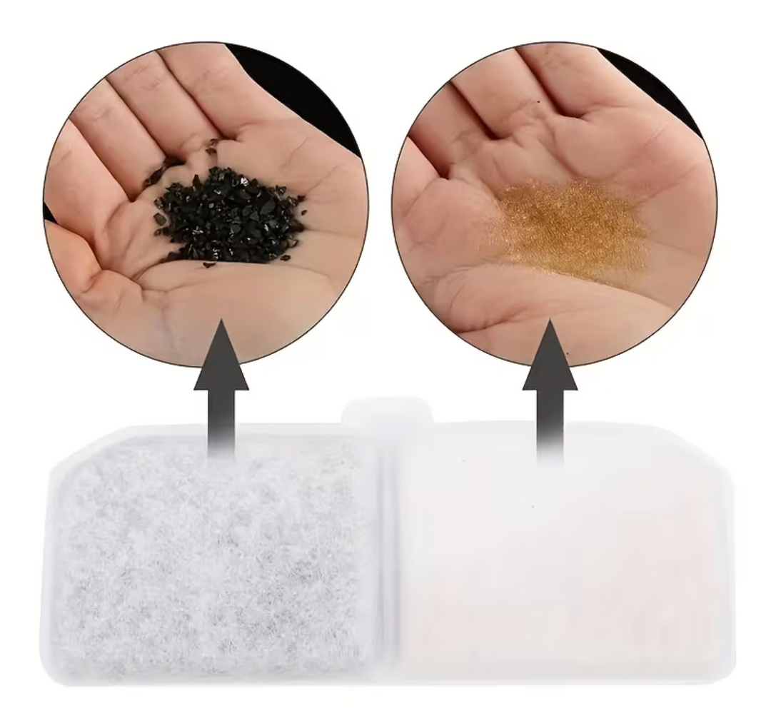 Filtre 113x43 mm compatible fontaines intelligentes pour animaux, améliore l’hydratation et élimine impuretés – Pavllove