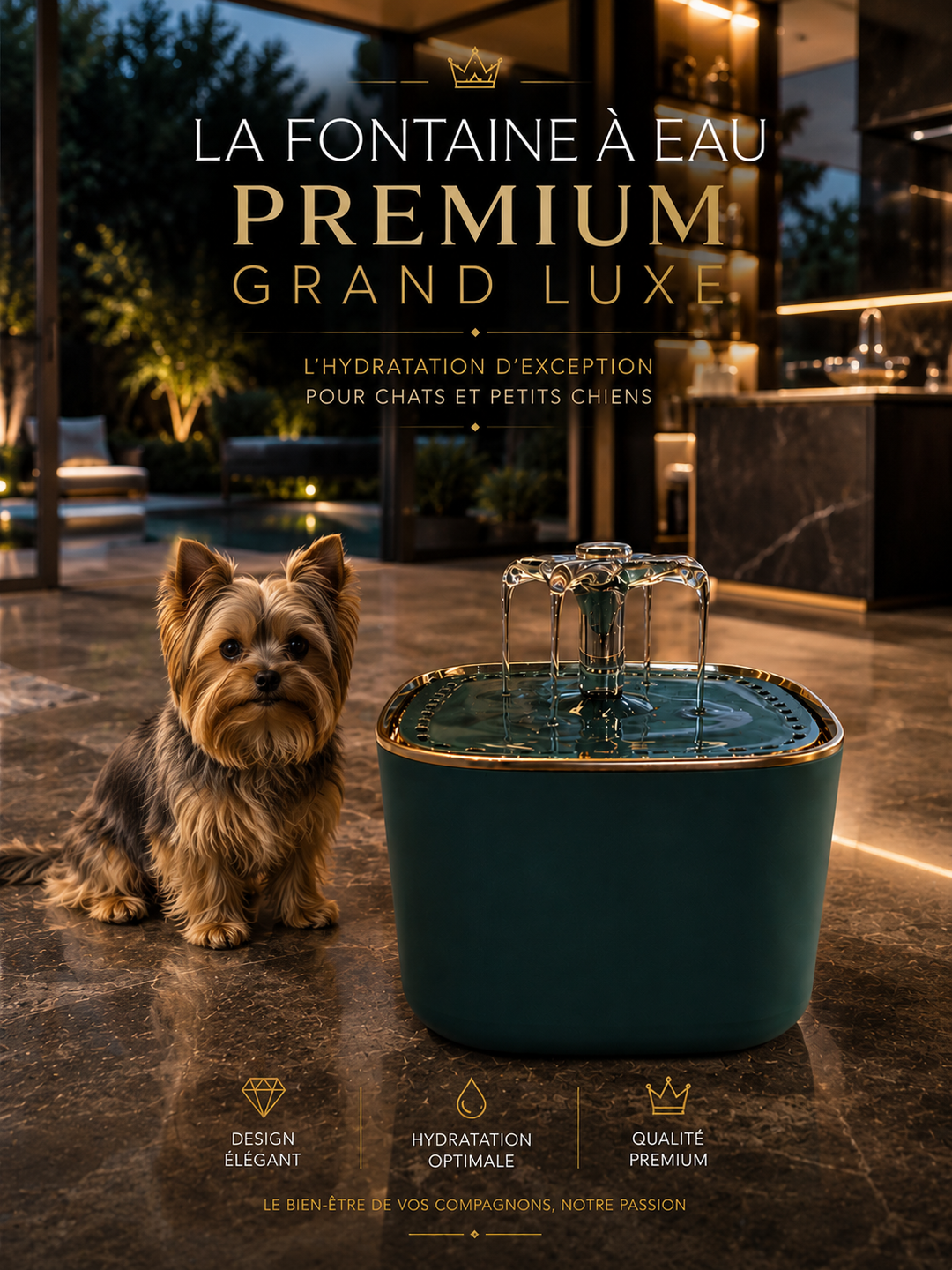 🐾 Fontaine à eau automatique 3L Pavllove – Hydratation pure et continue pour votre chat ⭐⭐⭐⭐⭐