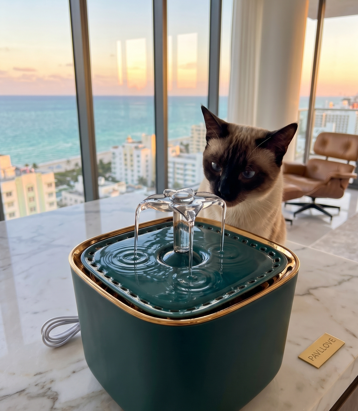 🐾 Fontaine à eau automatique 3L Pavllove – Hydratation pure et continue pour votre chat ⭐⭐⭐⭐⭐