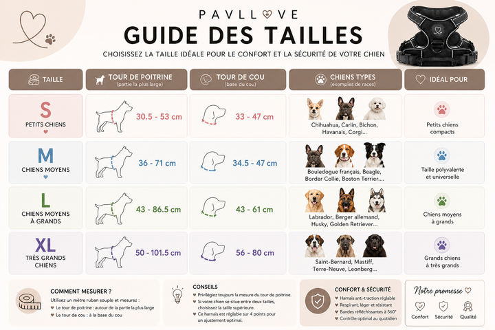 Harnais anti-traction pour chien ⭐⭐⭐⭐⭐