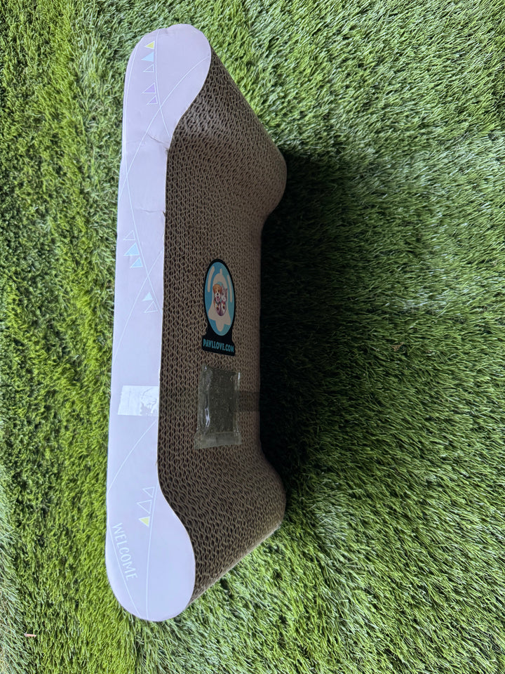 🐾 Grattoir en carton Pavllove Avec échantillon d’herbe à chat offert 🌿