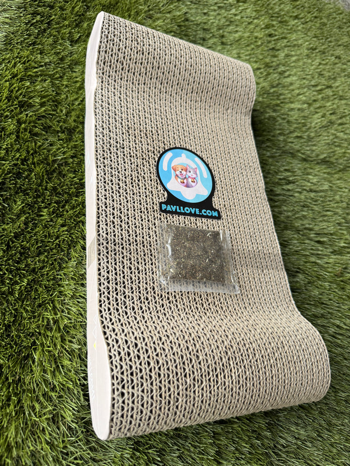 🐾 Grattoir en carton Pavllove Avec échantillon d’herbe à chat offert 🌿