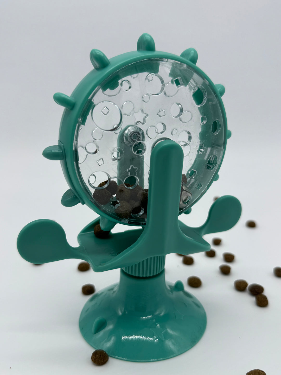 Distributeur de Friandises Interactif pour Chat – Anti-Ennui, Ventouse Antidérapante, Clochette Stimulante - Pavllove