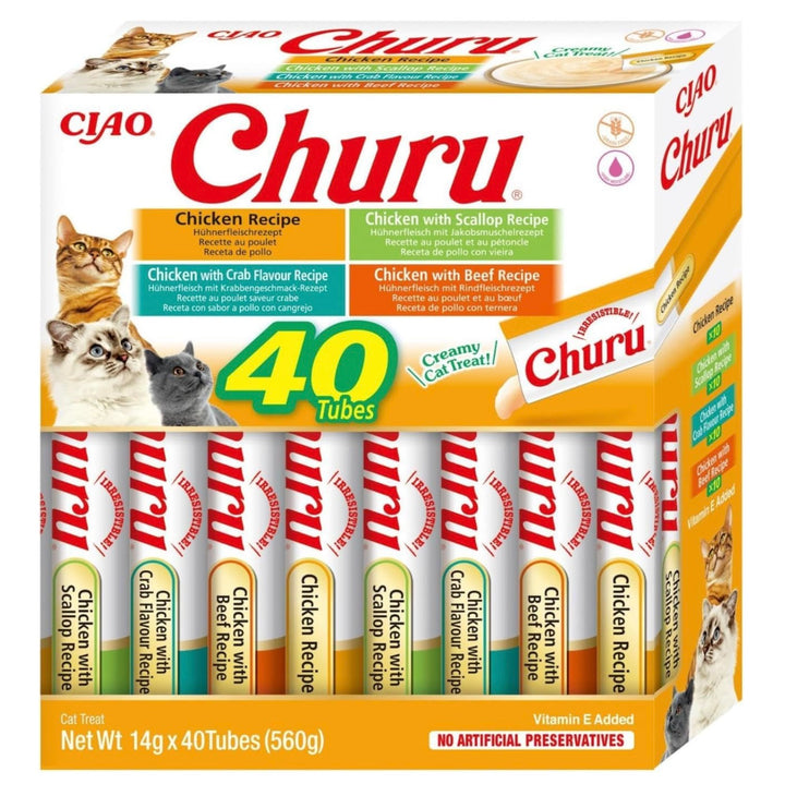 Photo boîte 40 tubes Churu