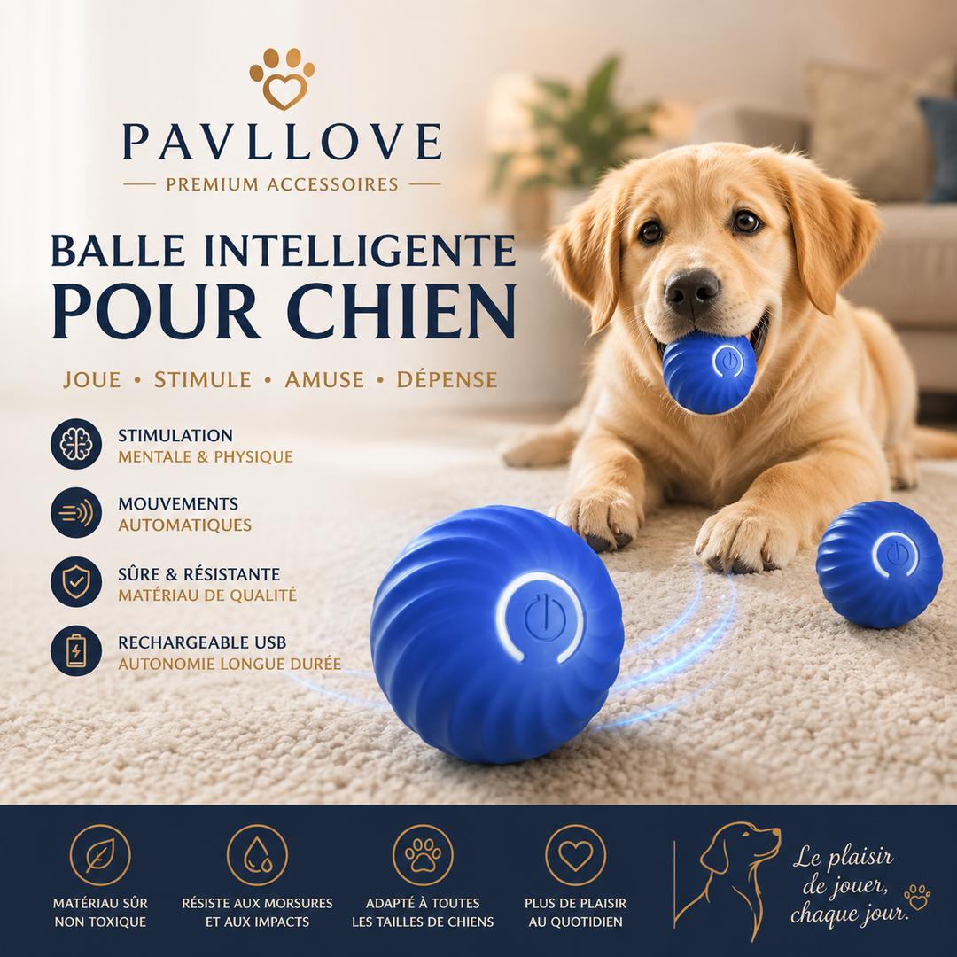 Jouet interactif Pavllove pour chien moyen avec batterie rechargeable USB-C