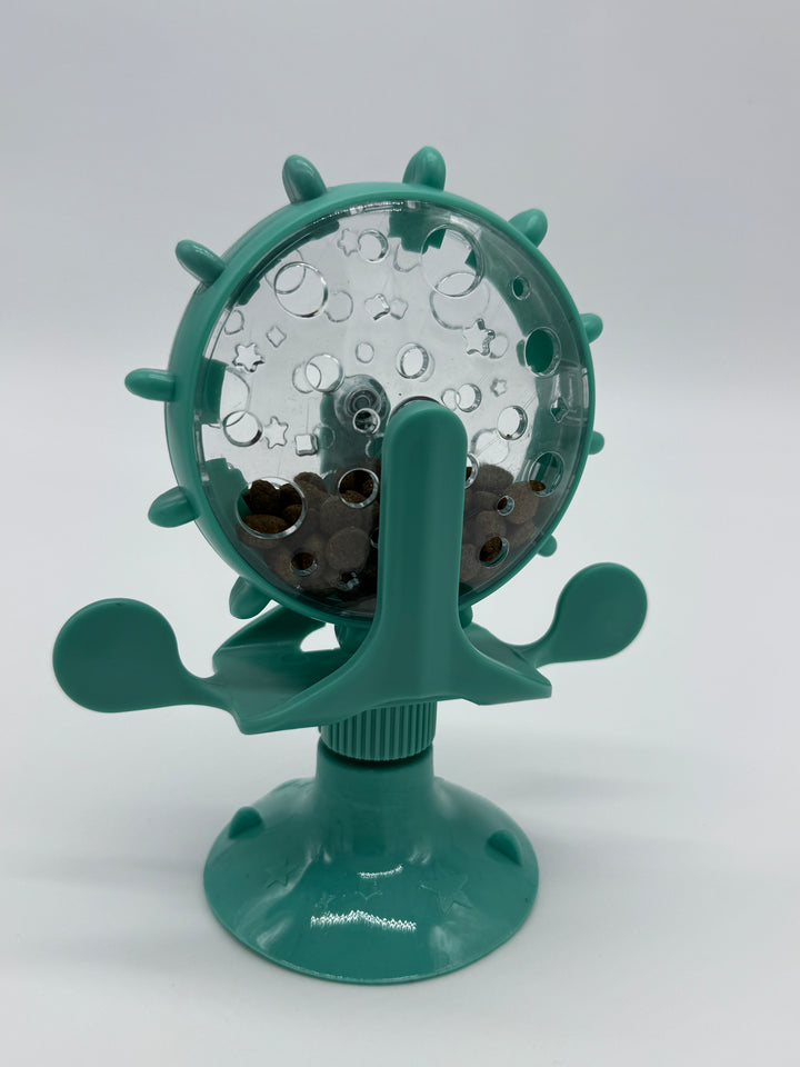 Distributeur de Friandises Interactif pour Chat – Anti-Ennui, Ventouse Antidérapante, Clochette Stimulante - Pavllove