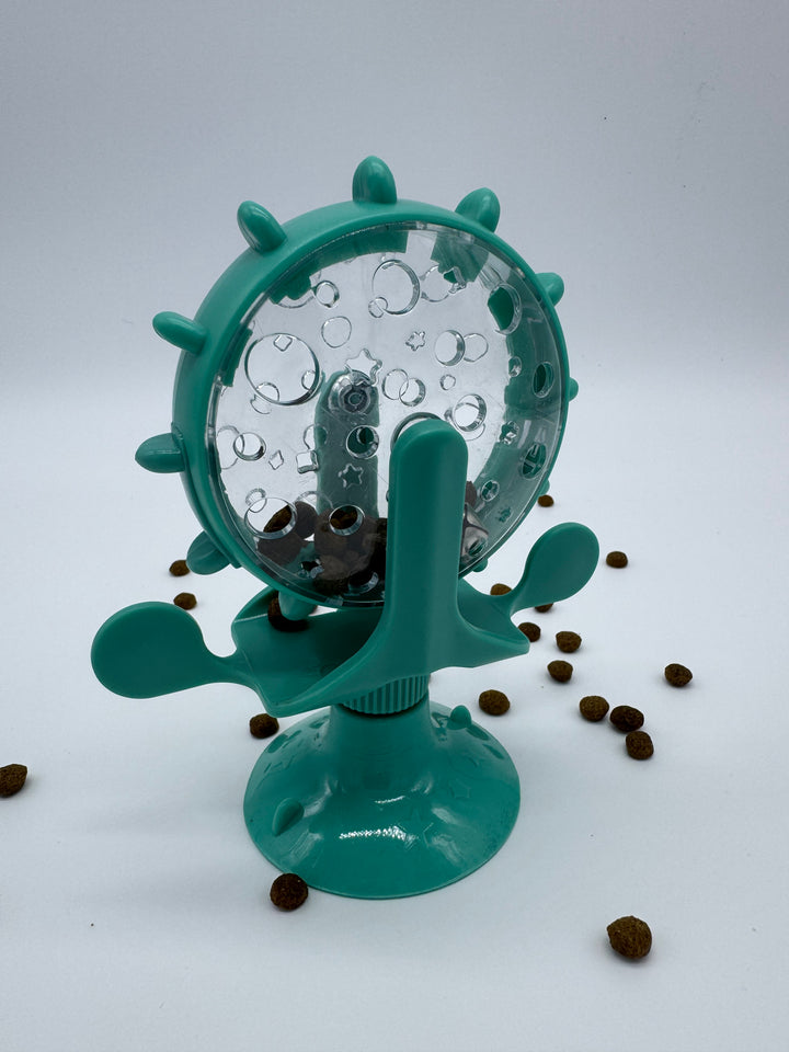 Distributeur de Friandises Interactif pour Chat – Anti-Ennui, Ventouse Antidérapante, Clochette Stimulante - Pavllove