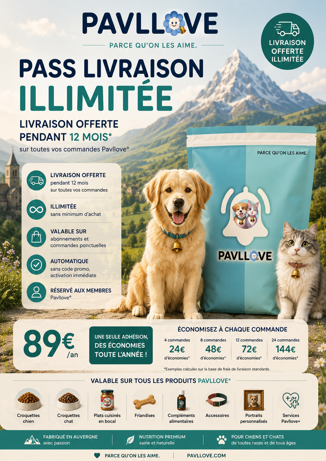 🚚 Pass Livraison PAVLLOVE®