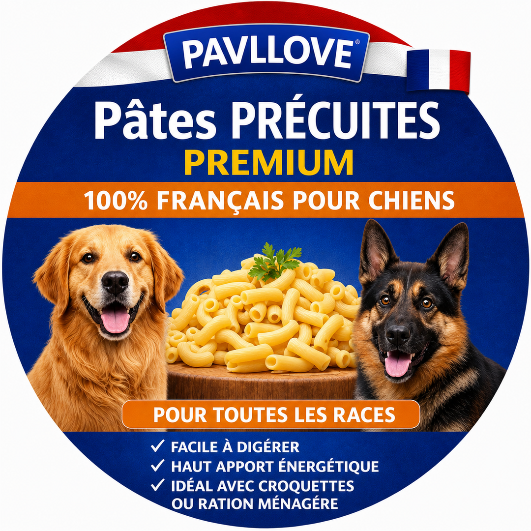 Pâtes précuites pour tous types de chiens (de chiots à seniors) ⭐⭐⭐⭐⭐
