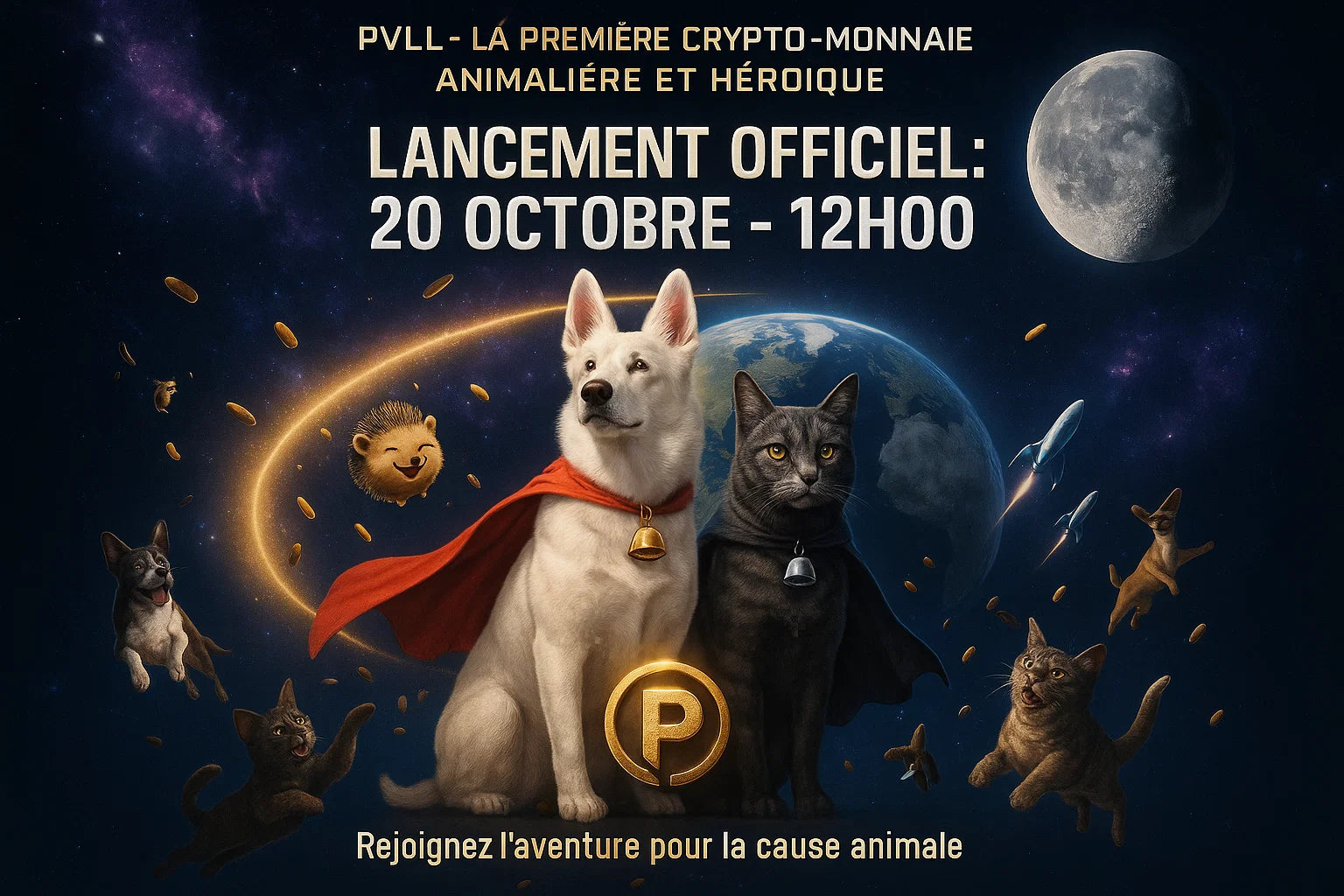 Graphique représentant la croissance du token PVLL, monnaie numérique du projet Pavllove.