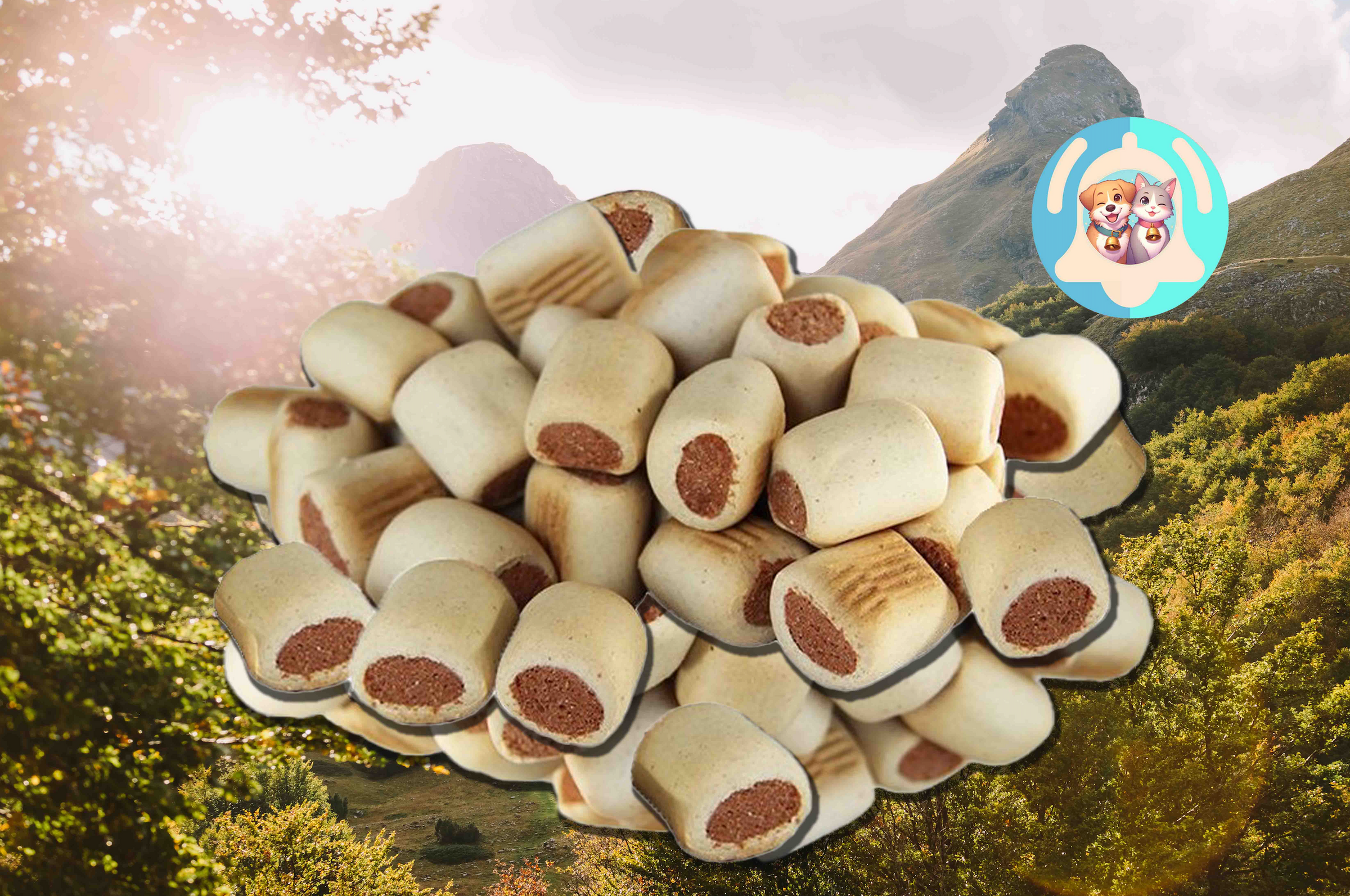 Biscuits Pavllove au bœuf, recette artisanale française, snack premium idéal pour la récompense et l’éducation.