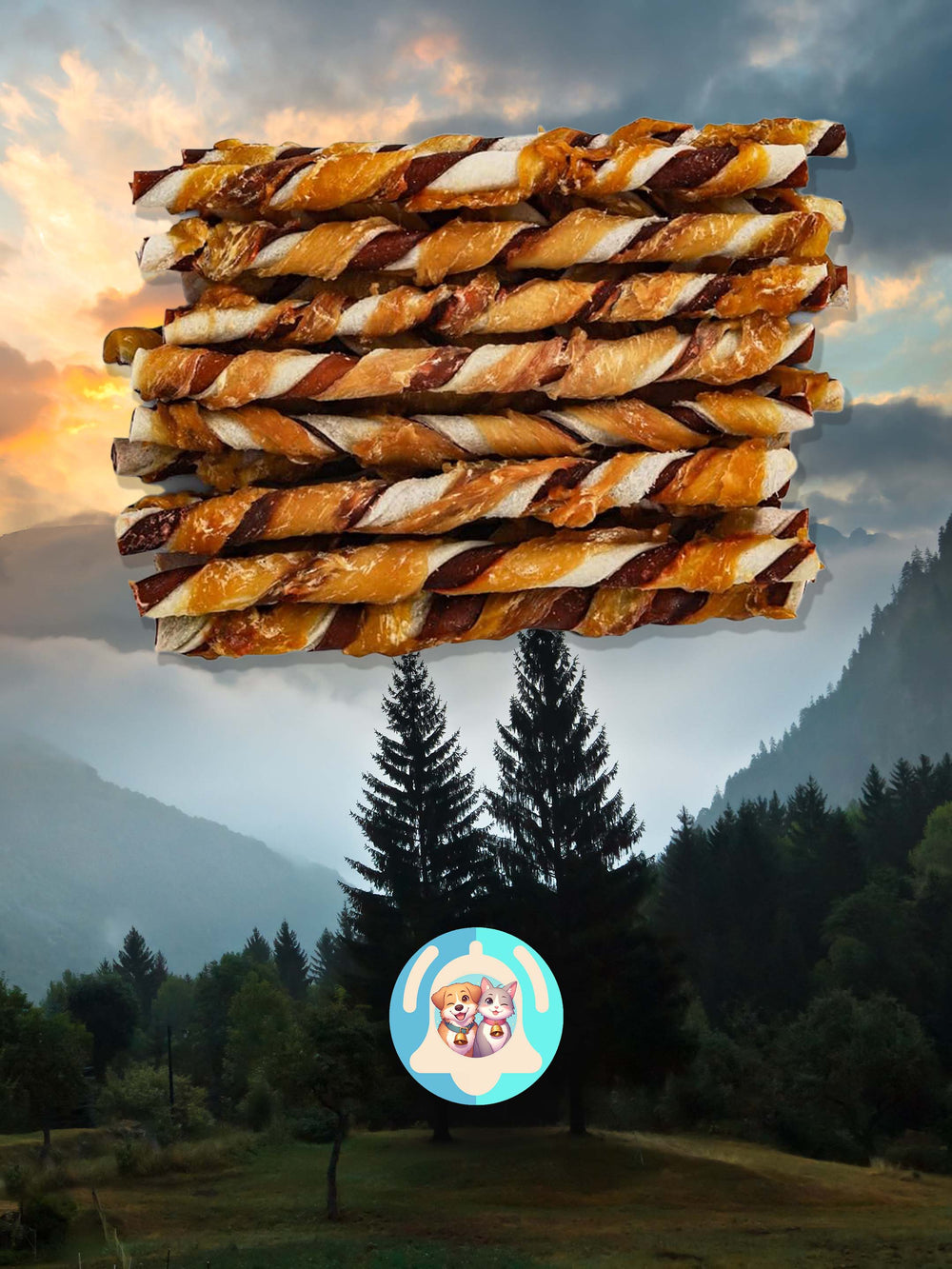 Pavllove – bâtonnets de viande naturelle, poulet et bœuf, pour chiots et petits chiens, vendus par 5 ou 10.