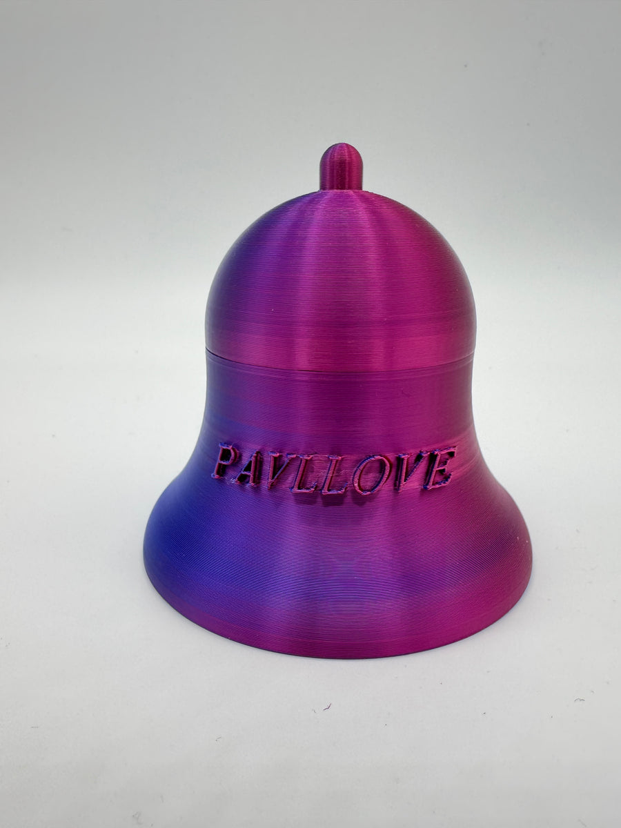 Cloche Pavllove récipient solide pour croquettes ou friandises de chiens ou chats. hermetique et étanche. innovation française, artisanale concue en Auvergne